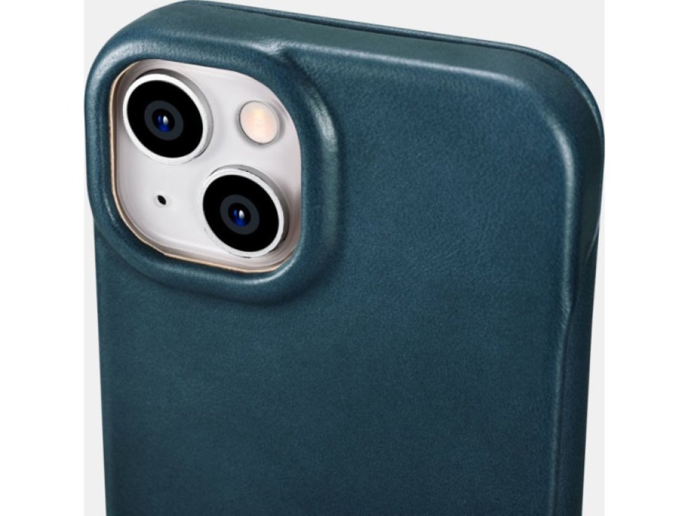 Knížkové pouzdro pro iPhone 14 PLUS - iCarer, Curved Edge MagSafe Blue AKI14220707-BU