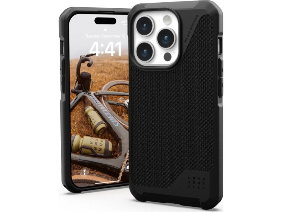 Ochranný kryt na iPhone 15 Pro - UAG, Metropolis LT MagSafe Kevlar Black