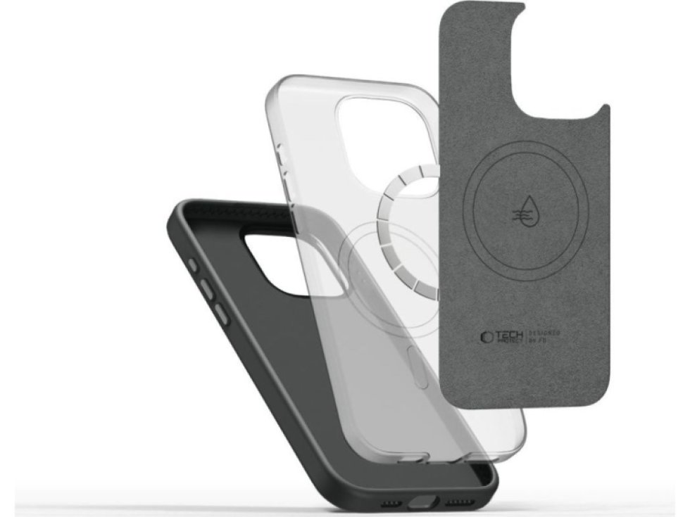 Ochranný kryt na iPhone 15 Pro - Tech-Protect, Pure MagSafe Clay