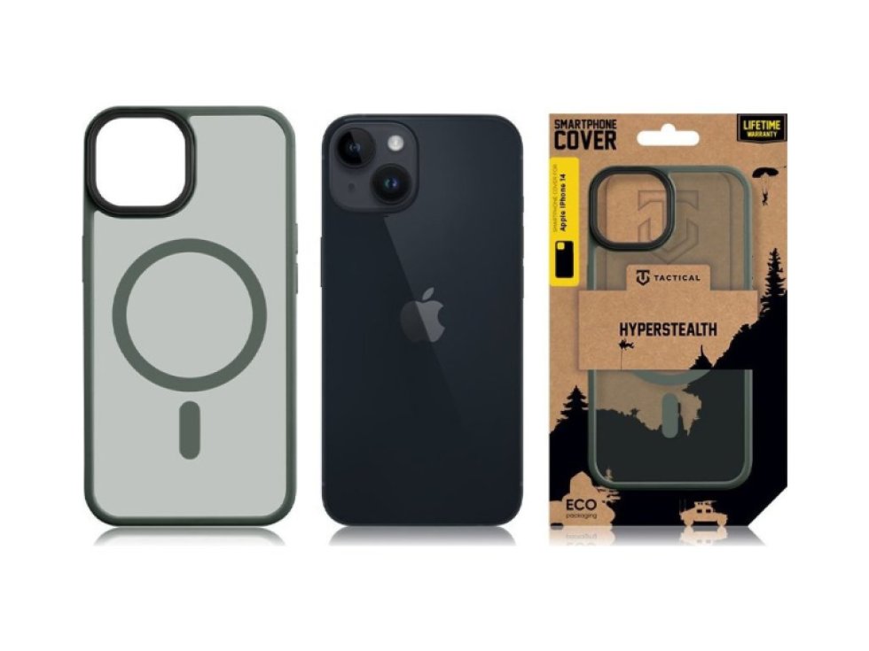Ochranný kryt pro iPhone 14 - Tactical, MagForce Hyperstealth Forest Green