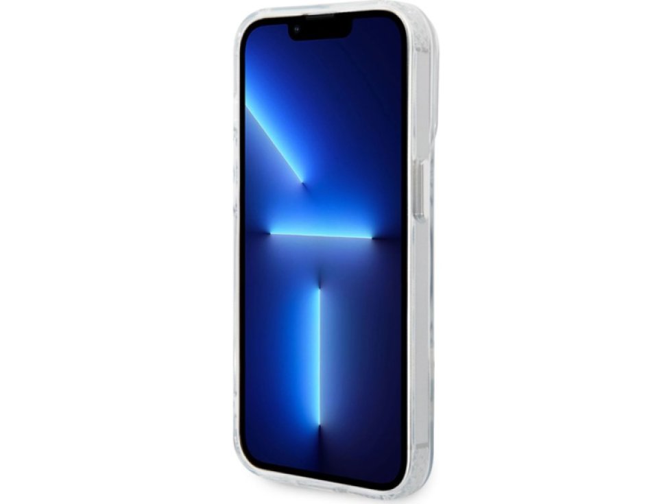 Ochranný kryt pro iPhone 13 Pro - Karl Lagerfeld, IML Karl and Choupette NFT MagSafe Transparent KLHMP13LHNKCIT