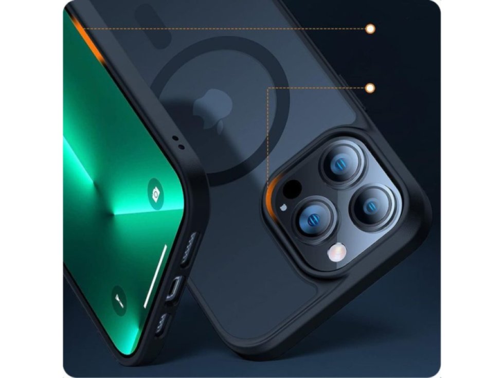 Ochranný kryt na iPhone 15 - Tech-Protect, Magmat MagSafe Matte Black