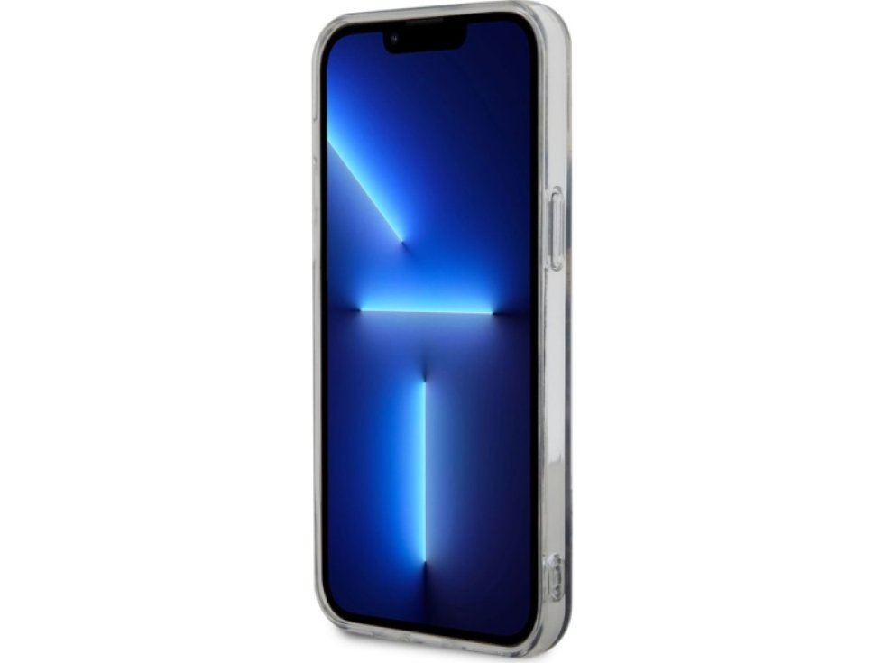 Ochranný kryt pro iPhone 14 Pro MAX - Guess, Marble IML MagSafe Black GUHMP14XHTMRSK