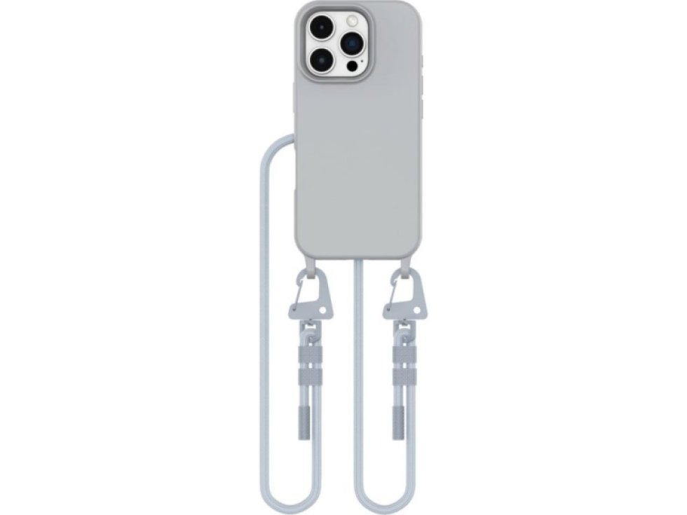 Kryt se šňůrkou na iPhone 16 Pro - Tech-Protect, Magnecklace MagSafe Crayon Gray