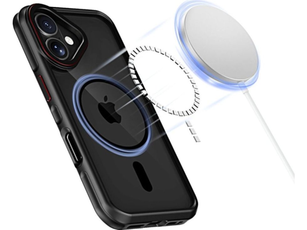Ochranný kryt na iPhone 16 - Tech-Protect, Maghybrid MagSafe Black