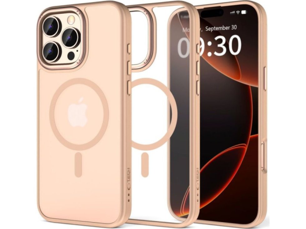 Ochranný kryt na iPhone 16 Pro MAX - Tech-Protect, Magedge MagSafe Desert