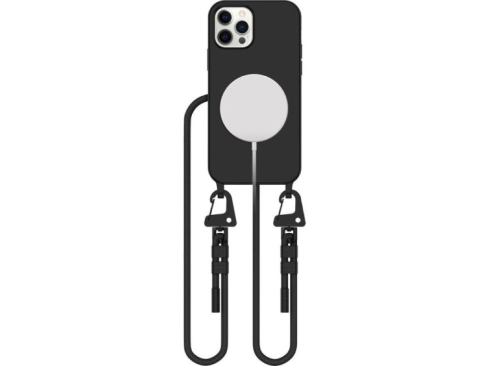 Kryt se šňůrkou na iPhone 12 / 12 Pro - Tech-Protect, Magnecklace MagSafe Black
