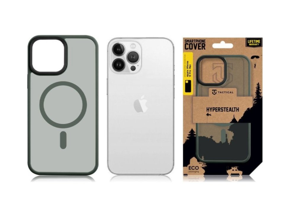 Ochranný kryt pro iPhone 13 Pro MAX - Tactical, MagForce Hyperstealth Forest Green