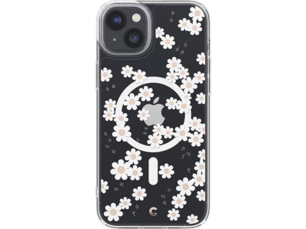 Ochranný kryt pro iPhone 14 PLUS - Spigen, Cyrill Cecile Mag White Daisy