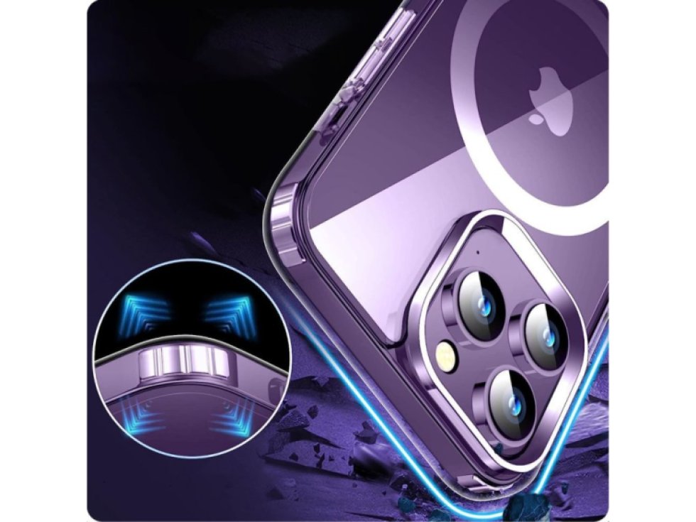Ochranný kryt pro iPhone 15 - Tech-Protect, FlexAir Hybrid MagSafe Clear