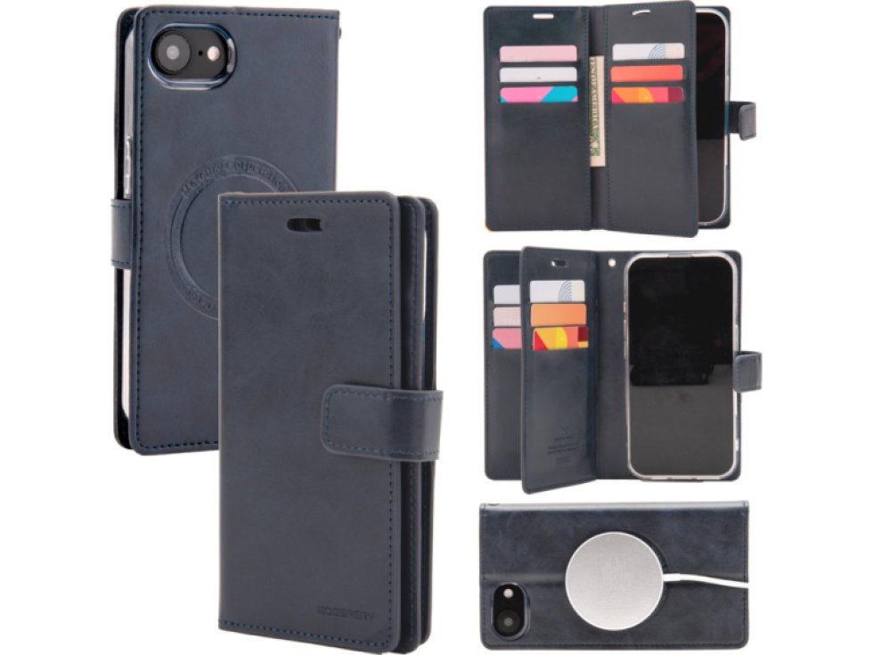 Ochranné pouzdro na iPhone 16e - Mercury, Mansoor MagSafe Navy