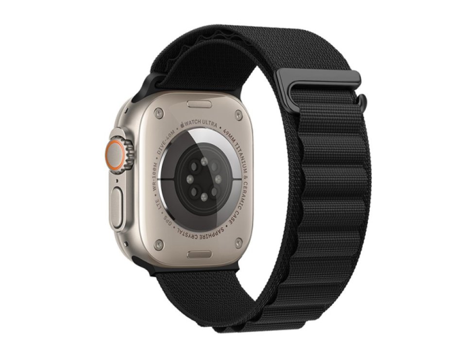 Řemínek pro Apple Watch 44mm / 45mm / 46mm / 49mm - Hoco, WA20 Climbing Black