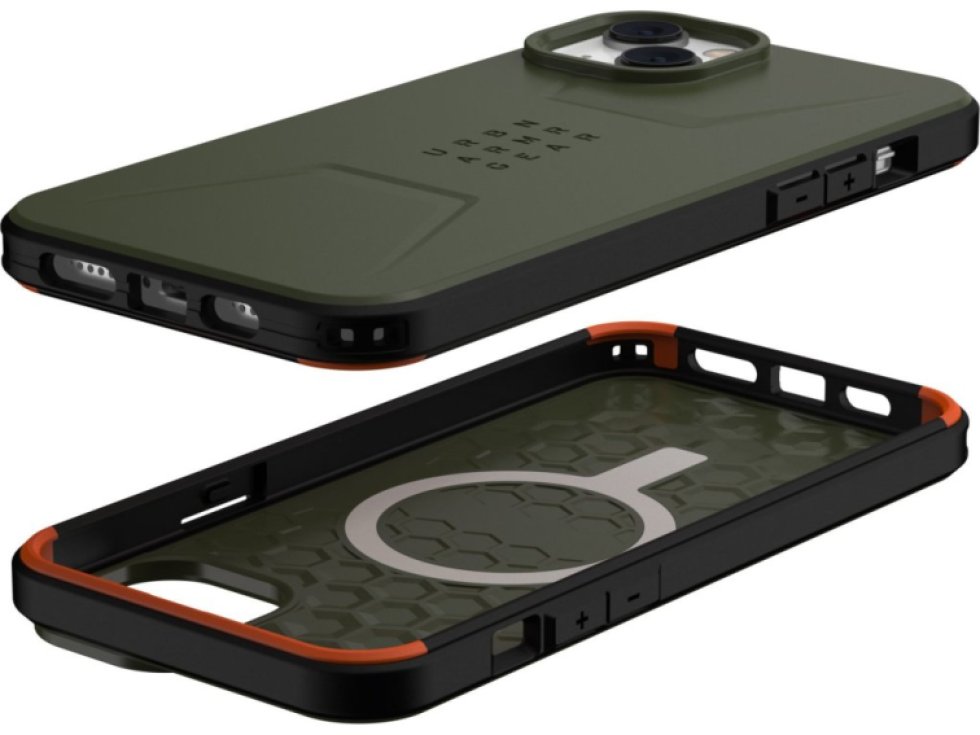 Ochranný kryt pro iPhone 14 PLUS - UAG, Civilian MagSafe Olive