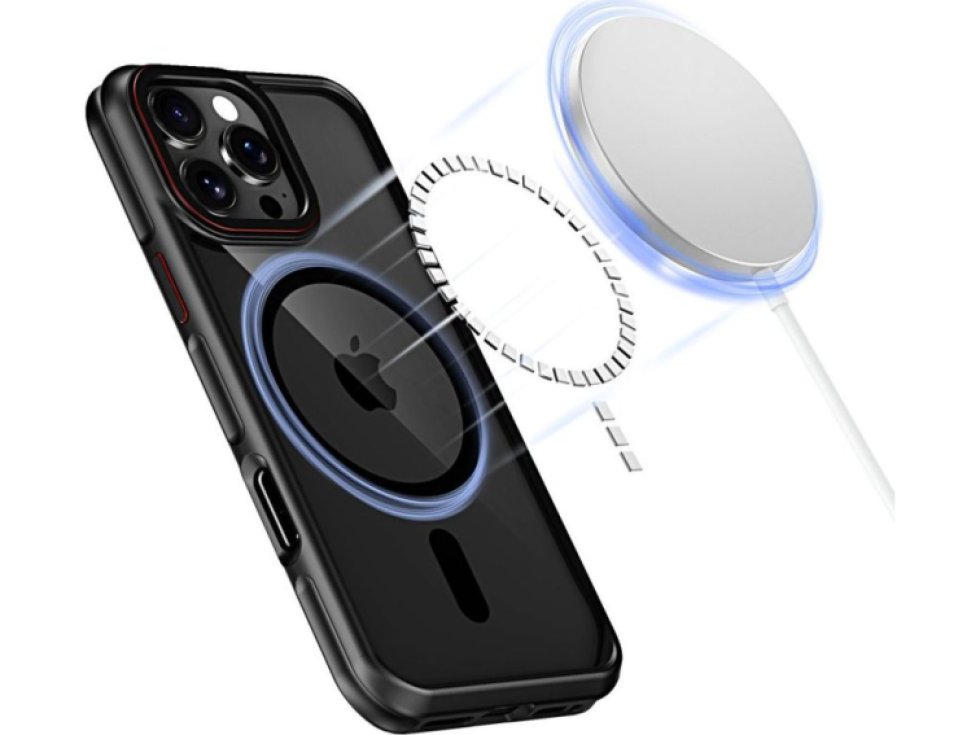 Ochranný kryt na iPhone 16 Pro - Tech-Protect, Maghybrid MagSafe Black