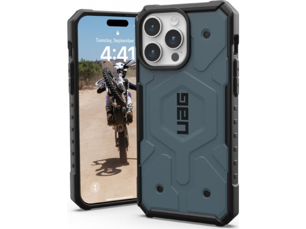 Ochranný kryt na iPhone 15 Pro MAX - UAG, Pathfinder MagSafe Cloud Blue