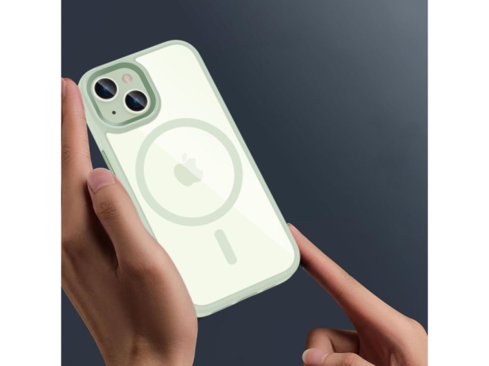 Ochranný kryt na iPhone 15 - Tech-Protect, Magmat MagSafe Green