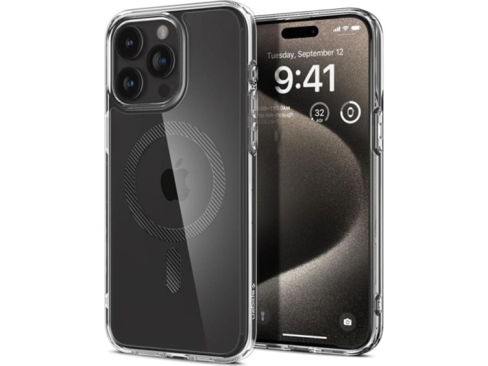 Ochranný kryt na iPhone 15 Pro - Spigen, Ultra Hybrid MagSafe Carbon Fiber