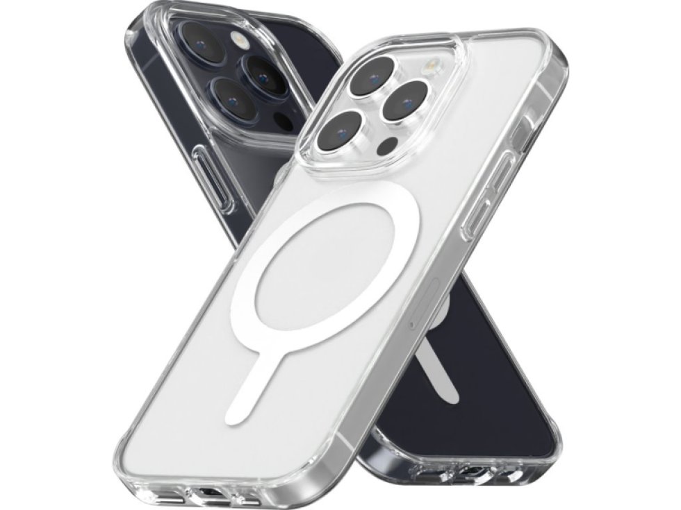 Ochranný kryt na iPhone 15 Pro - Mercury, JelHard MagSafe Transparent