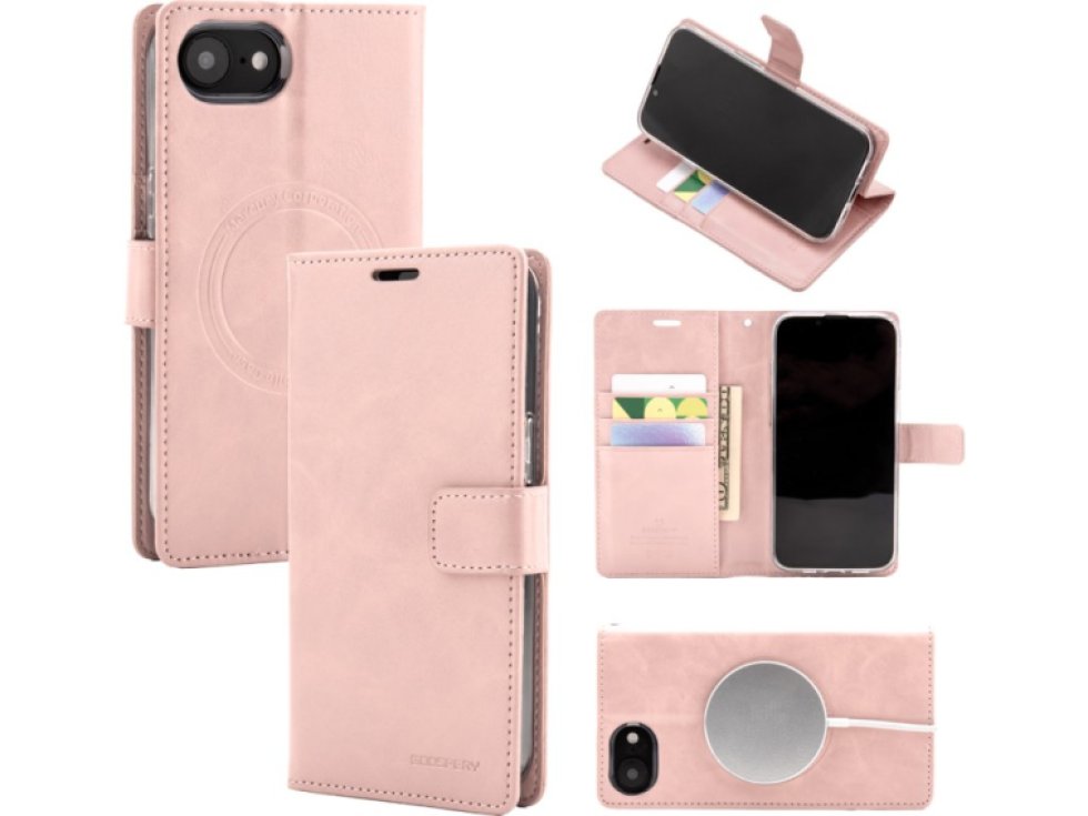 Ochranné pouzdro na iPhone 16e - Mercury, Bluemoon MagSafe RoseGold