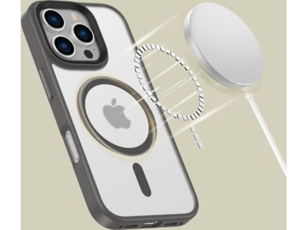 Ochranný kryt na iPhone 16 Pro - Tech-Protect, Magmat MagSafe Matte Titanium