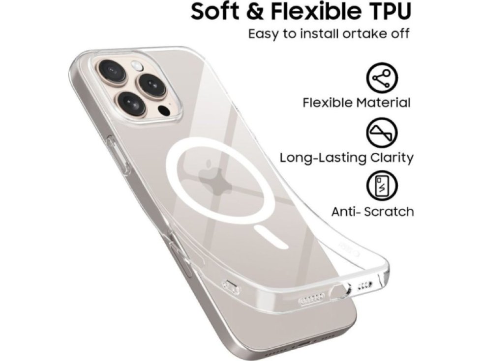 Ochranný kryt na iPhone 16 Pro MAX - Tech-Protect, FlexAir MagSafe Clear