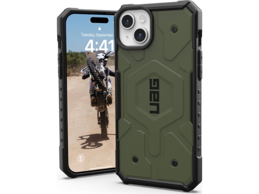 Ochranný kryt na iPhone 15 PLUS - UAG, Pathfinder MagSafe Olive Drap
