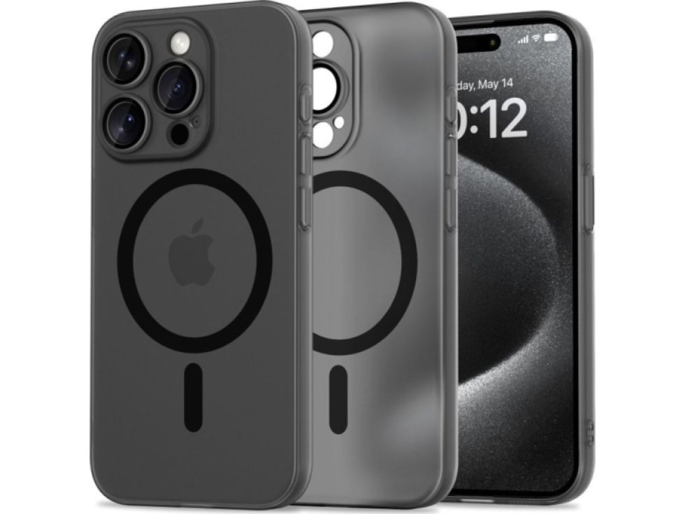 Ochranný kryt na iPhone 15 Pro - Tech-Protect, MagSlim MagSafe Black
