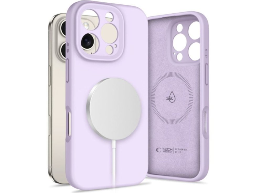 Ochranný kryt na iPhone 16 Pro MAX - Tech-Protect, Liquid MagSafe Mauve