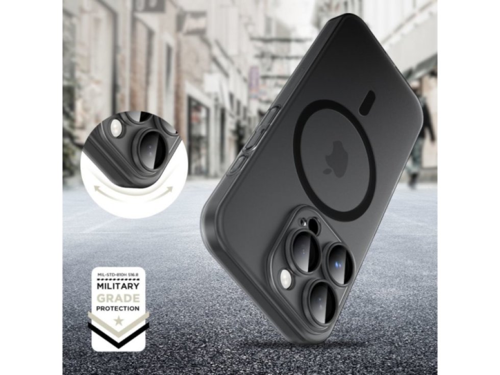 Ochranný kryt na iPhone 15 Pro - Tech-Protect, MagSlim MagSafe Black