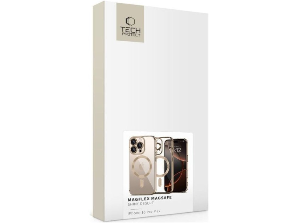 Ochranný kryt na iPhone 16 Pro MAX - Tech-Protect, Magflex MagSafe Shiny Desert