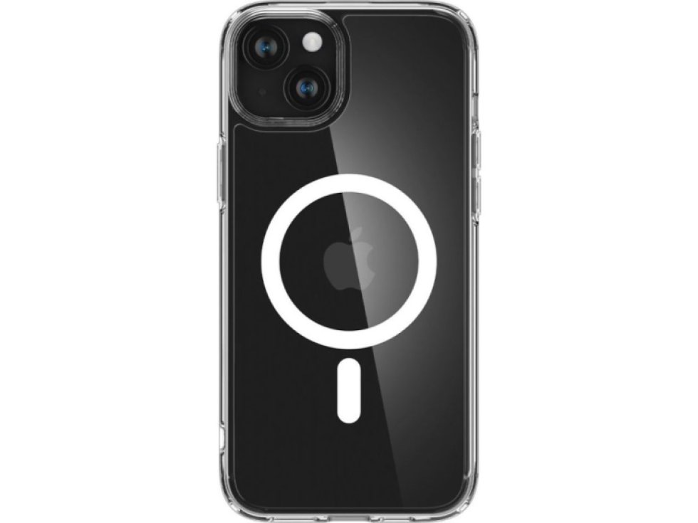 Ochranný kryt na iPhone 15 PLUS - Spigen, Ultra Hybrid MagSafe White