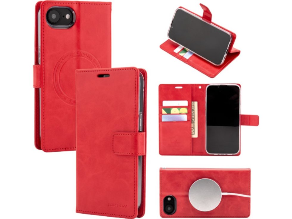 Ochranné pouzdro na iPhone 16e - Mercury, Bluemoon MagSafe Red