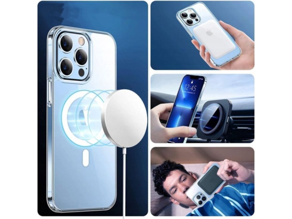 Ochranný kryt pro iPhone 12 Pro MAX - Tech-Protect, FlexAir Hybrid MagSafe Clear