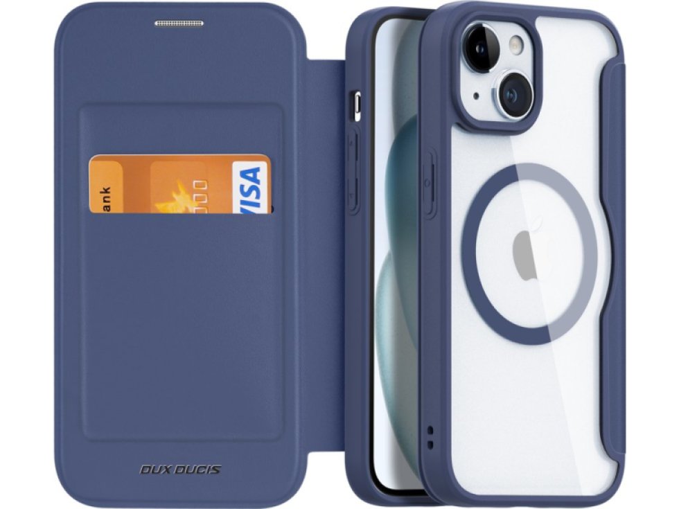 Ochranné pouzdro na iPhone 15 - DuxDucis, SkinX Pro with MagSafe Blue