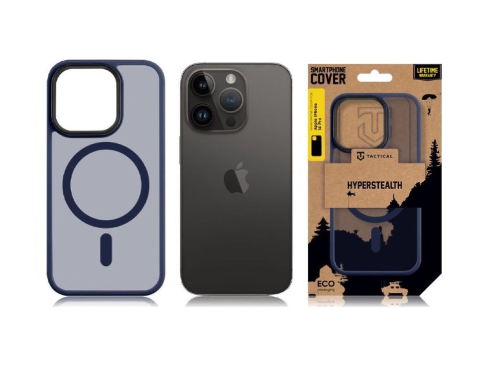 Ochranný kryt pro iPhone 14 Pro - Tactical, MagForce Hyperstealth Deep Blue