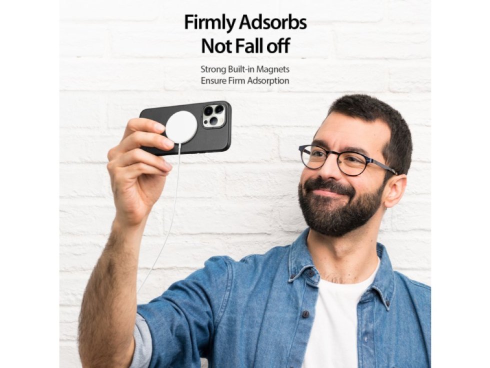 Ochranný kryt na iPhone 14 Pro MAX - DuxDucis, Grit with MagSafe Black