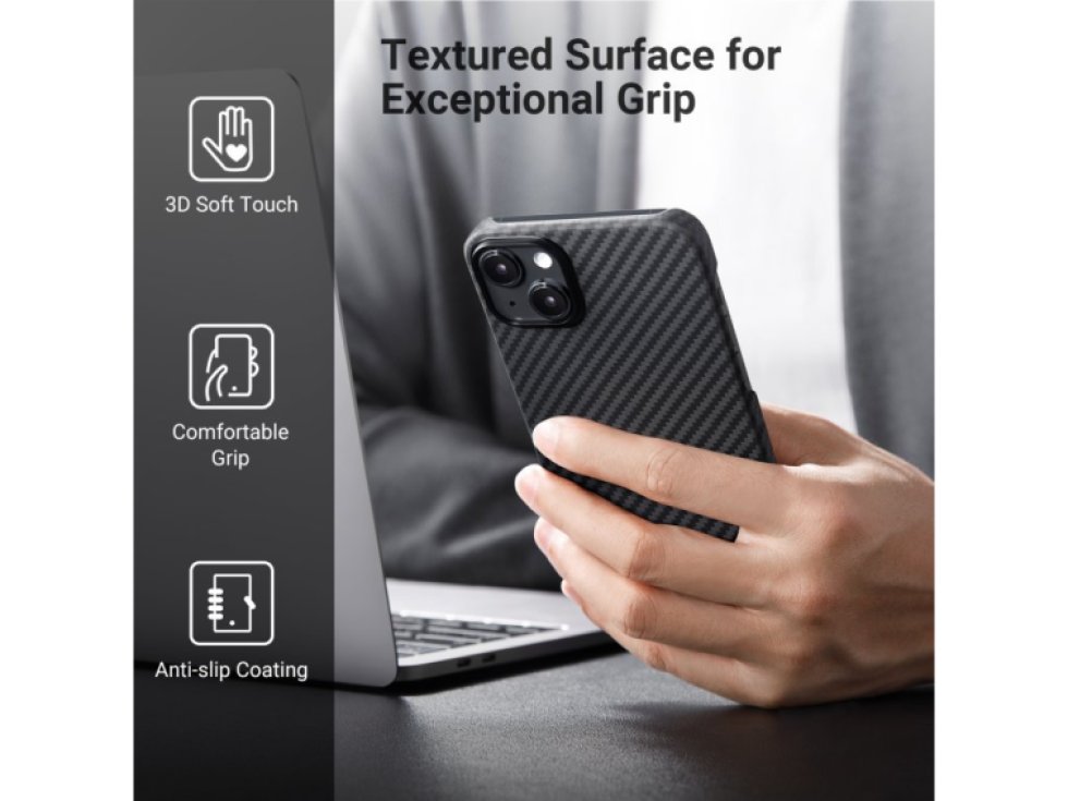 Ochranný kryt pro iPhone 14 PLUS - Pitaka, MagEZ 3 1500D