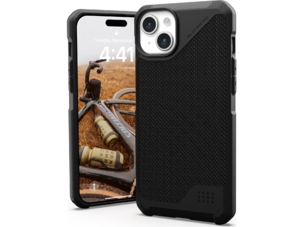 Ochranný kryt na iPhone 15 PLUS - UAG, Metropolis LT MagSafe Kevlar Black