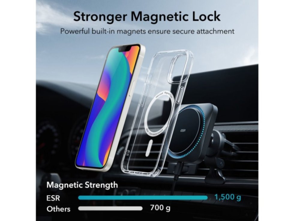 Ochranný kryt pro iPhone 14 PLUS - ESR, Classic Hybrid HaloLock Clear