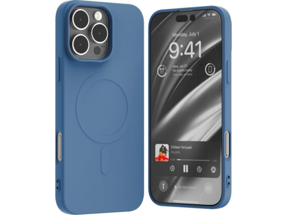 Ochranný kryt na iPhone 16 Pro MAX - Mercury, SemiSilicon MagSafe Blue