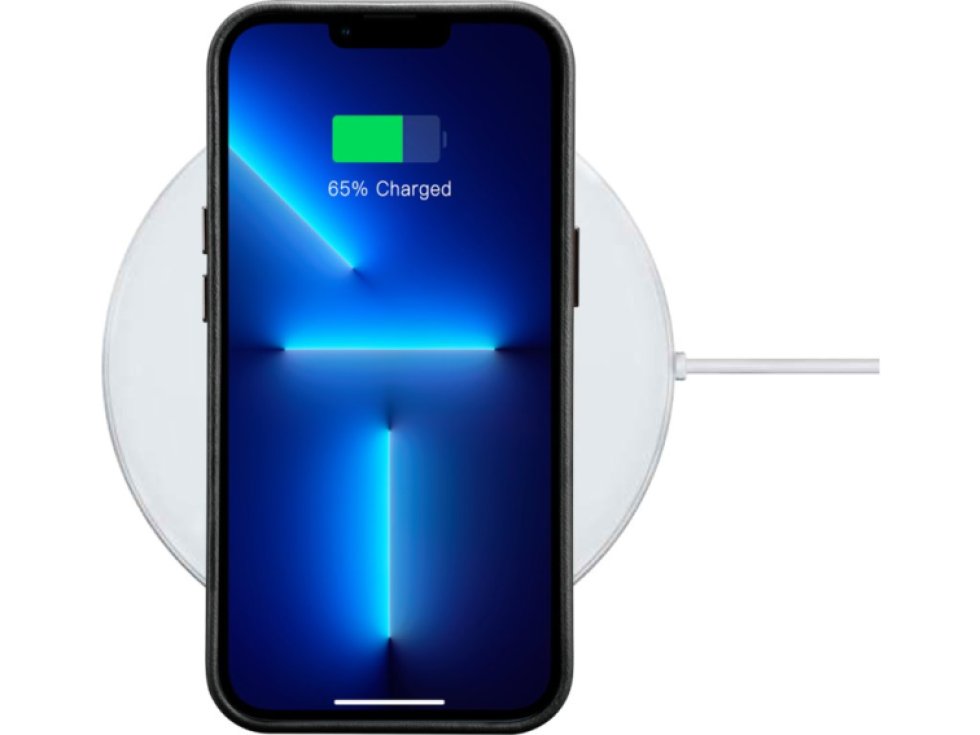 Kožený obal na iPhone 14 Pro MAX - iCarer, OilWax MagSafe Black WMI14220704-BK