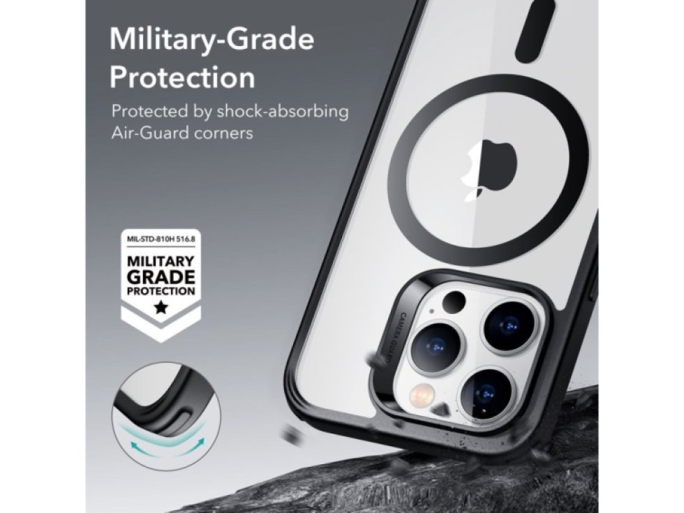 Ochranný kryt pro iPhone 14 Pro MAX - ESR, Classic Hybrid HaloLock Clear/Black