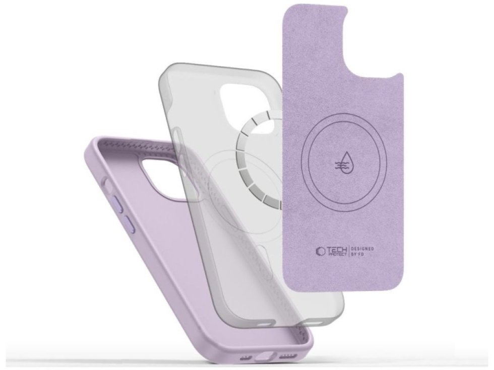 Ochranný kryt na iPhone 15 - Tech-Protect, Pure MagSafe Mauve