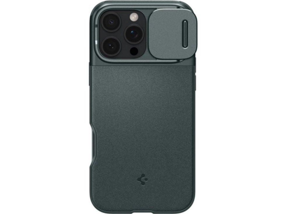 Ochranný kryt na iPhone 16 Pro - Spigen, Optik Armor MagSafe Abyss Green