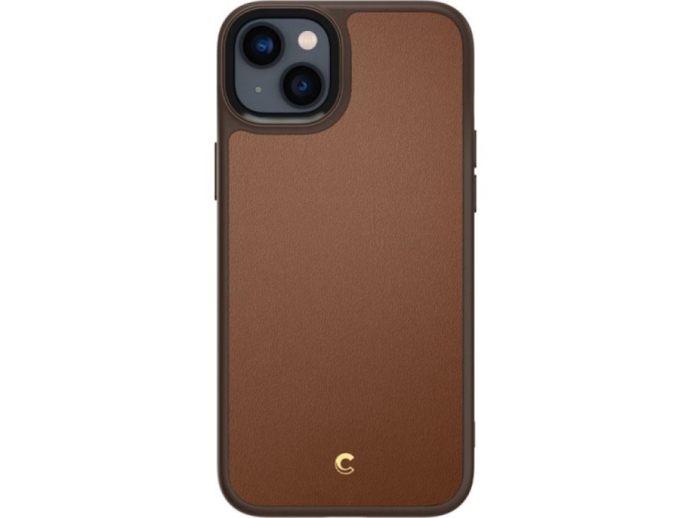 Ochranný kryt pro iPhone 14 PLUS - Spigen, Cyrill Kajuk Mag Saddle Brown