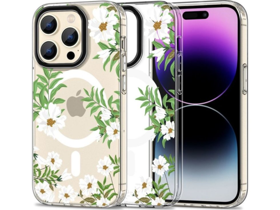 Ochranný kryt na iPhone 15 Pro MAX - Tech-Protect, Magmood MagSafe Spring Daisy