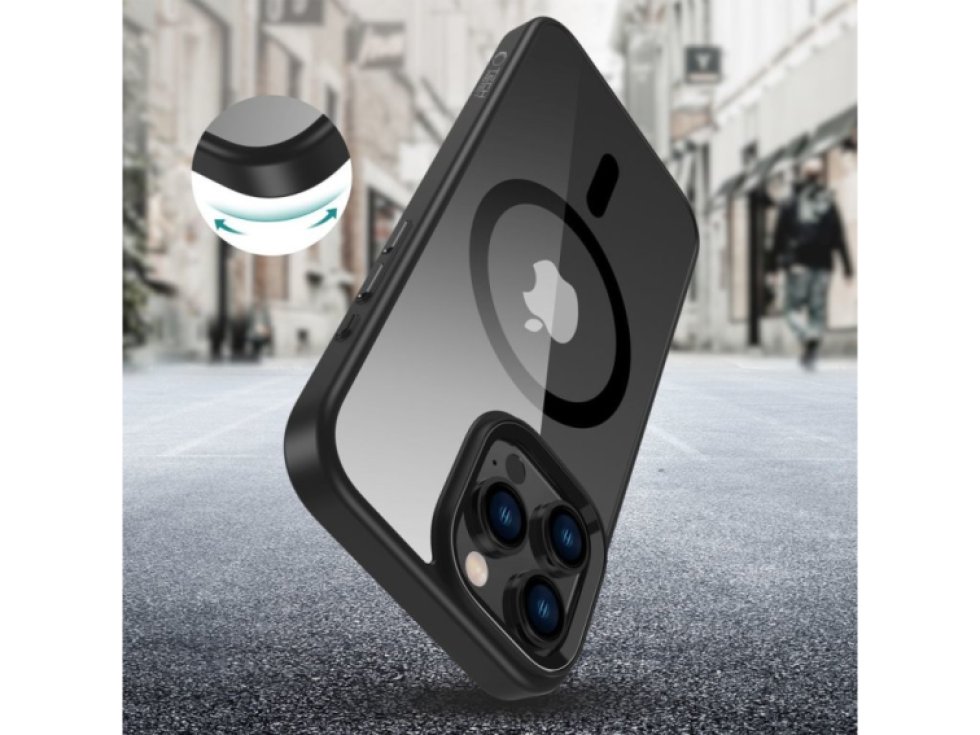 Ochranný kryt na iPhone 16 Pro MAX - Tech-Protect, Magmat MagSafe Black/Clear