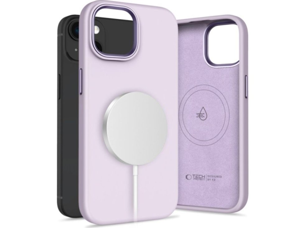 Ochranný kryt na iPhone 15 - Tech-Protect, Pure MagSafe Mauve