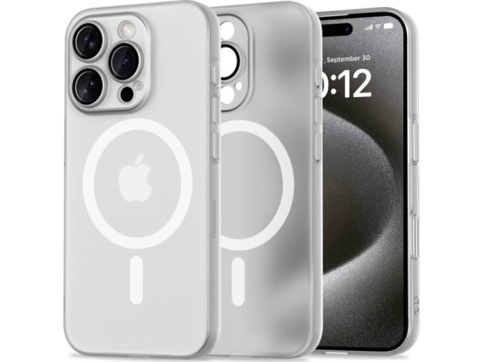 Ochranný kryt na iPhone 16 Pro - Tech-Protect, MagSlim MagSafe White
