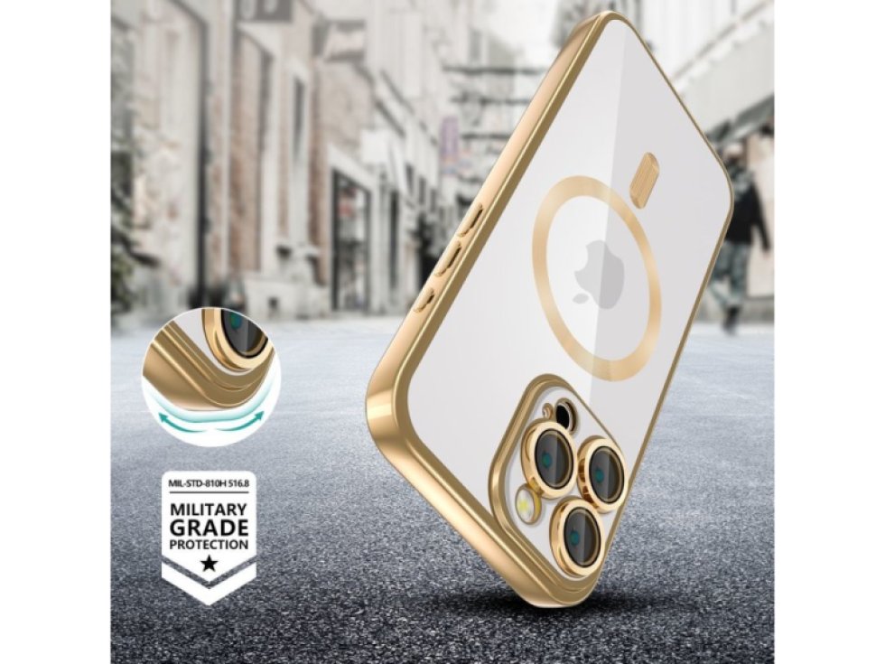 Ochranný kryt na iPhone 16 Pro - Tech-Protect, Magshine MagSafe Shiny Gold